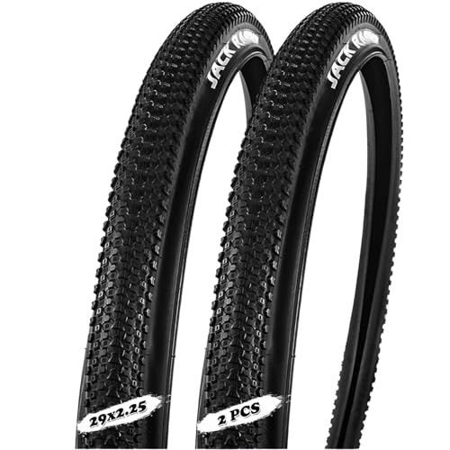 2PCS 29x2.25 Neumático Resistente a Pinchazos, Ancho, con Dibujo Todo Terreno y Costado Reforzado for Bicicletas de Montaña y uso Urbano en Caminos Mojados y de Grava