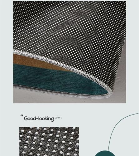 Tapis de maison design géométrique gris-bleu 70x140cm aux finitions graphiques modernes
