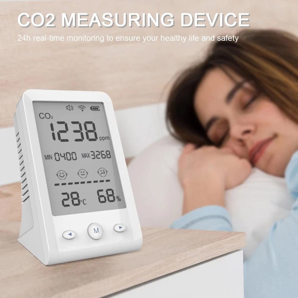 Termómetro medidor de CO2 probador de Sensor de Temperatura y Humedad Digital Monitor de Calidad del Aire Detector de dióxido de Carbono hogar Oficina Interior