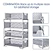 Simple Trending Stackable 2-Tier Under Sink Cabinet Organizer with Sliding Storage Drawer, Silver