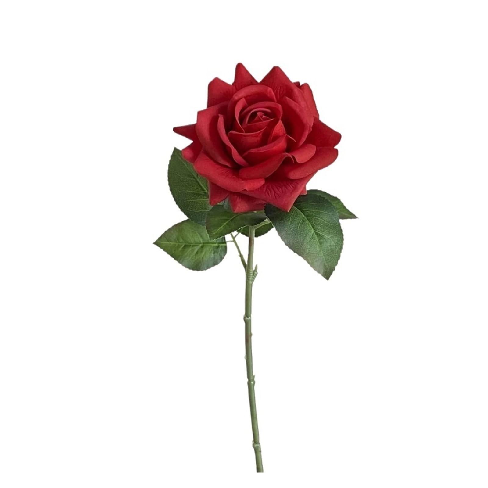 HamPaesk 1/5PCS Simulation Flowers Artificial Decor Wedding Bouquet Party Home Decorative(Red,5pcs)
