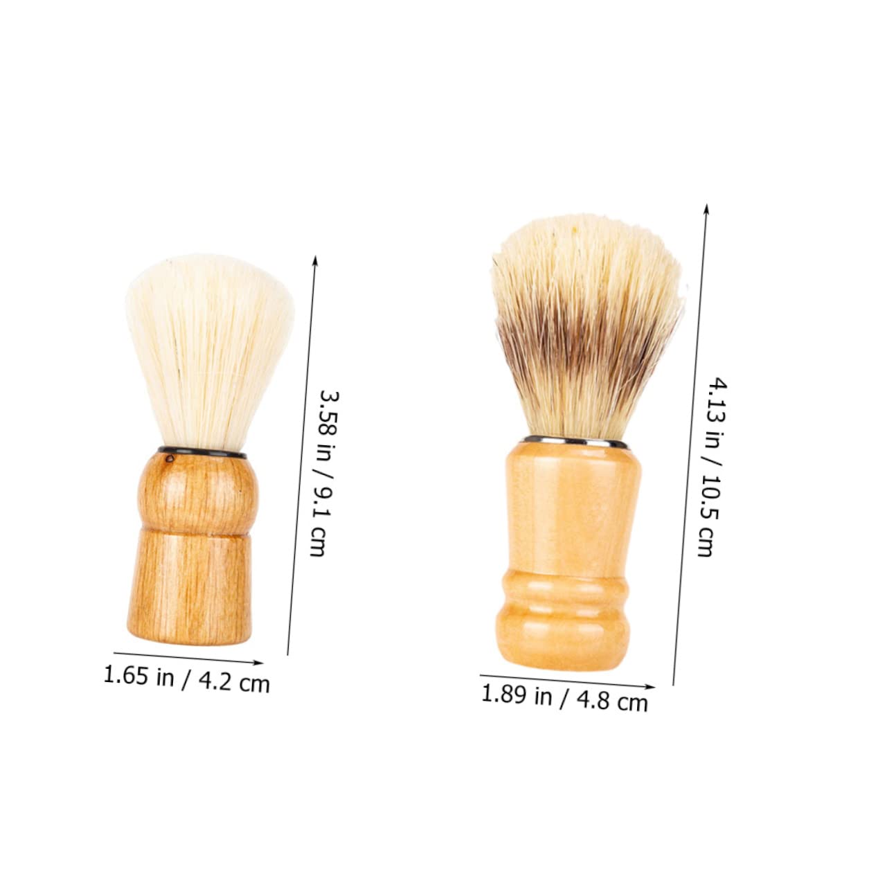minkissy 8 Pz Spazzola Per Barba Spazzola Da Barba Per Uomo Pennello Da Da Pennello Da in Tasso Rasatura Da Spolverino Di Legno Viaggiare Cosmetico
