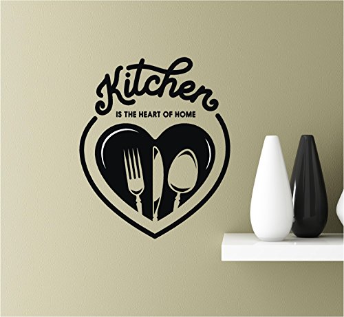 Southern Sticker Company Kitchen is The Heart of The Home Vinyl Wall Art Inspirational Quotes Decal Sticke