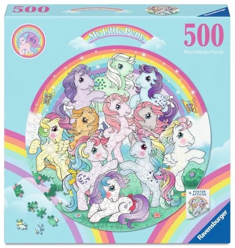 Ravensburger My Little Pony Rompecabezas redondo de 500 piezas para adultos miniatura 1