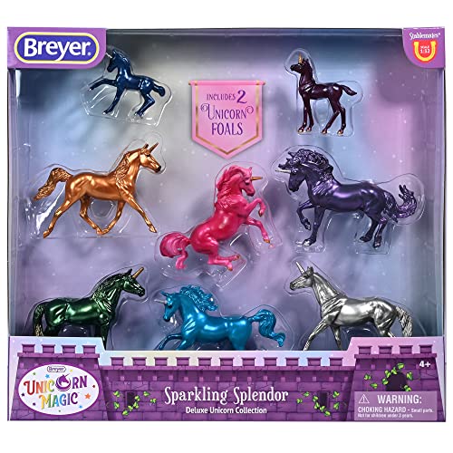 Figurines de cheval licorne miniatures Breyer Stablemates échelle 1:32