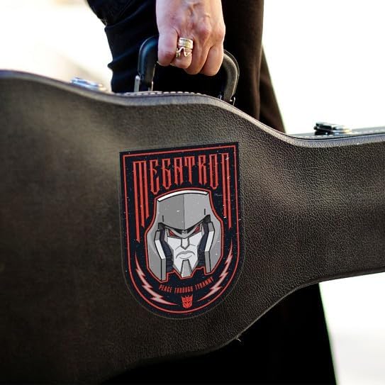 CafePress Transformers Megatron Tyranny Large Die Cut Sticker, 8.75" x 8.75" Clear