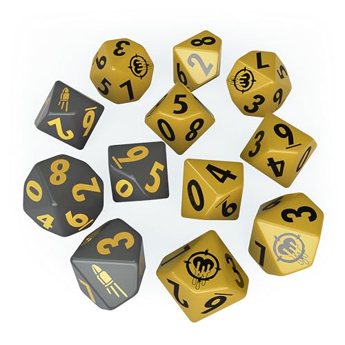 Modiphius Fallout Factions: The Operators Dice Set - 12 Engraved D10s