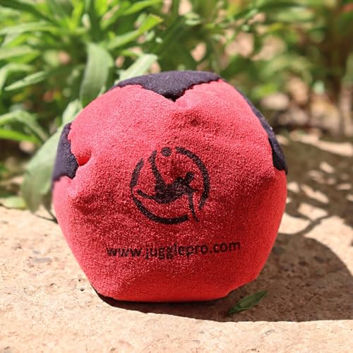 Juggle Pro Footbag Hacky Sack Classic –3er Set hackisack bälle Handgenäht mit verstärkten Nähten & Amara Ultra Suede – Jonglierbälle für Anfänger & Profis – Für Indoor & Outdoor geeignet