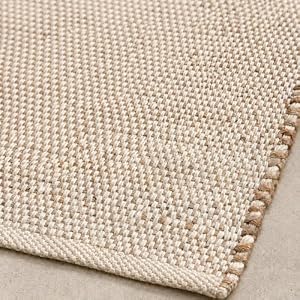 Jute Cotton Hand Woven Area Rug (8′ x 10′ Natural)