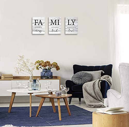 JLXART-Family-Wall-Decor-Rustic-Farmhouse-Decor-for-The-Home-Art-Inspirational-Canvas-Print-Framed-3-panels-Each-Size-12x16inch JLXART Family Wall Decor Rustic Farmhouse Decor for The Home Art Inspirational Canvas Print Framed 3 panels Each Size 12x16inch