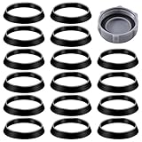16 PCS Seal Ring Silicone Washer, Waste Pipe Seal Ring Rubber Gasket Washers Plumbing for 1 1/2 Inch Drain Pipe Sink Drains, Shower Drain and Kitchen Sink Faucet