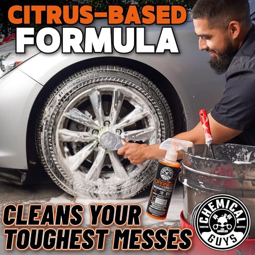 Chemical Guys Signature Series Orange Degreaser Spray - Heavy Duty All Purpose Cleaner for Engines, Tires, Undercarriages, Tools and More, Professional Strength, Breaks Down Grease, Oil & Grime, 16 oz by Chemical Guys - Image 7