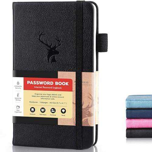 Password Book with Alphabetical Tabs for Seniors A-Z Adress Notebook