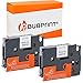 Produktbild Bubprint Kompatibel 2 Schriftbänder als Ersatz für Brother TZE-211 TZE 211 für P-Touch 1280 2430PC 2730VP 3600 9500PC 9700PC D400VP D600VP H100LB H105 P700 P750W Schwarz auf Weiss