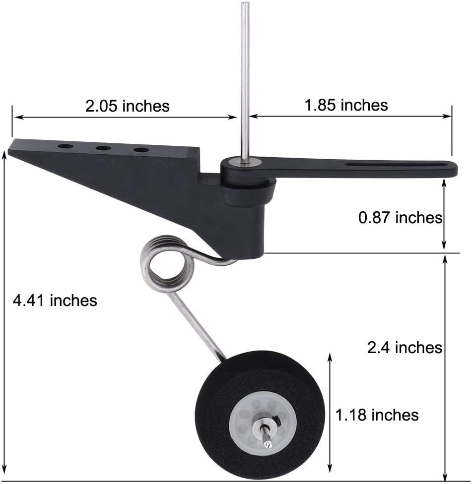 Tail Wheel Assembly RC Airplane Aircraft Parts for 50cc-120cc Nitro Electric Plane Pilot Replacement Part