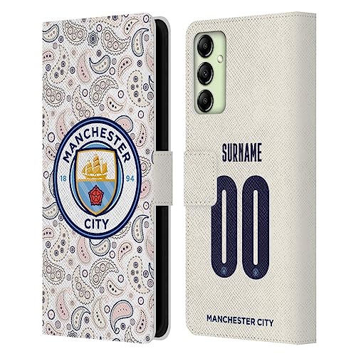 Manchester City Coque Samsung Galaxy A14 5G Étui Portefeuille Personnalisé Foot