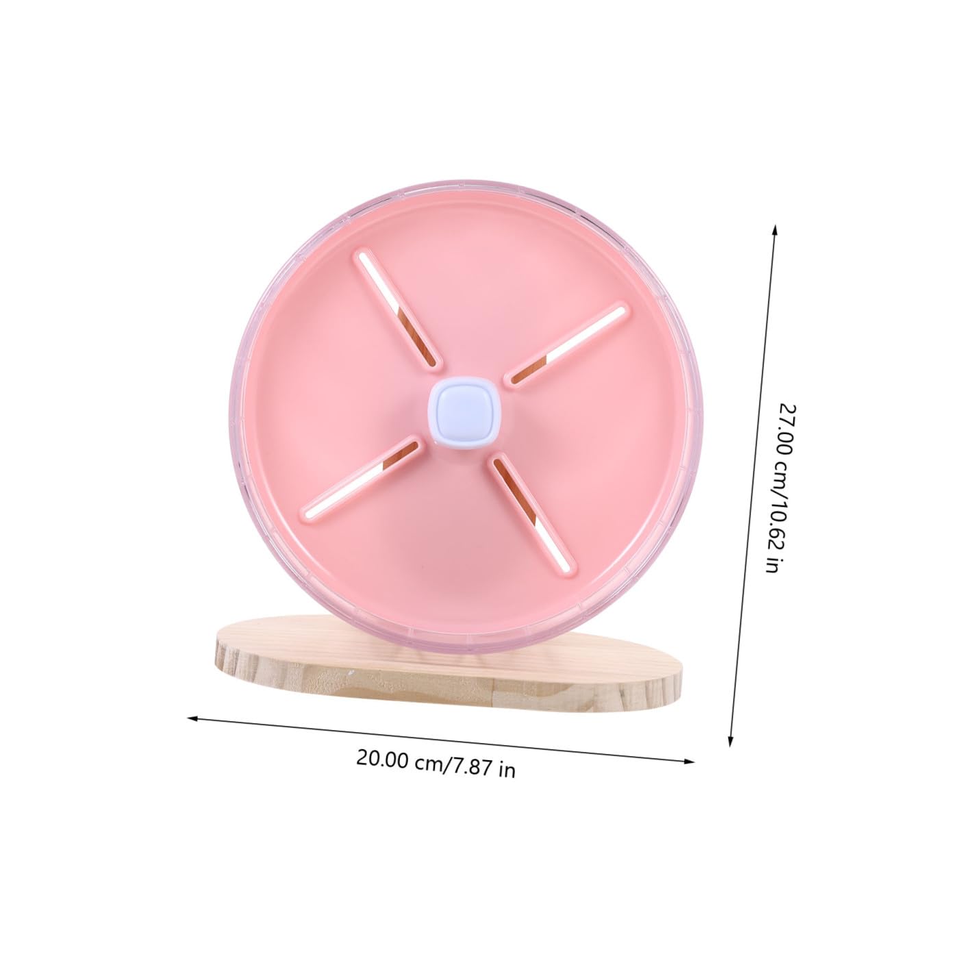 Geräuschloses Hamsterrad mit Halterung, 20cm, 1 Satz, Rosa
