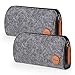 2 Pack Felt Pencil Bag Pen Case Students Stationery Pouch with Zipper for Pens Pencil Keys Organizer Women Makeup Storage