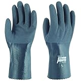 東和コーポレーション 《耐油性手袋》 耐油ニトリルパワーロング 3Lサイズ No.502