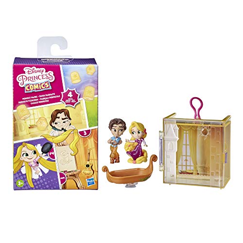 Disney Princess Perfect Pairs Rapunzel, Fun Tangled Unboxing Toy With 2 Dolls, Display Case And Boat Stand, For Kids 3 Years And Up #TOP4