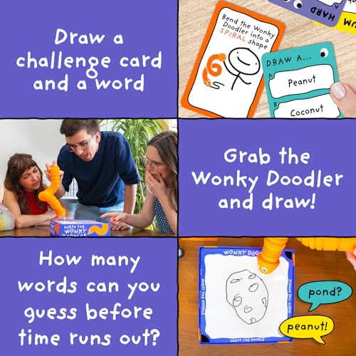 Juego de mesa Wonky Doodles para diversión familiar miniatura 5