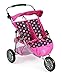 Produktbild Bayer Chic 2000 697 48 - Zwillings-Jogger, Zwillingspuppenwagen für Puppen bis 50 cm, Pinky Balls