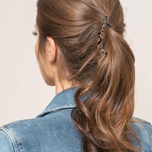 4 piezas Pinzas Banana para cabello mujer multicolor miniatura 6