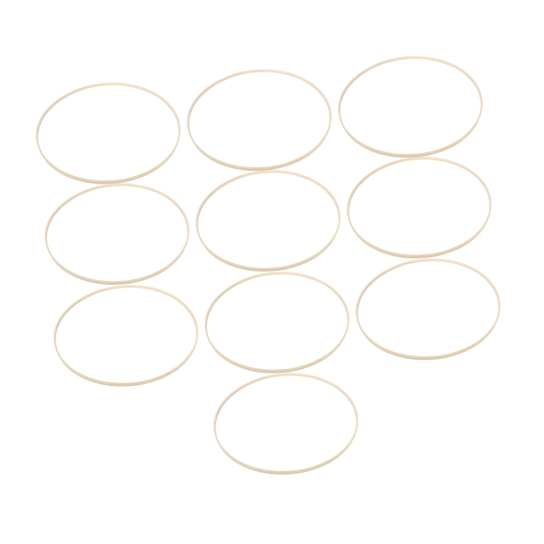 Anillos de Bambú Beige para Manualidades 40 Cm 10piezas, Diseño Ligero y Mantiene Forma, Ideales para Decoración Festiva y Colgantes de Macramé