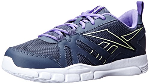 Reebok Women's Train Motion rs l-w, Graphite/Citrus Glow/Lush Orchid/Sport Violet, 11 M US