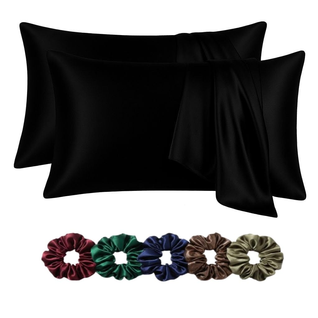 Satin Pillowcase - Hair & Skin Protection + Scrunchies -13 Satin Pillowcase - Hair & Skin Protection + Scrunchies -13