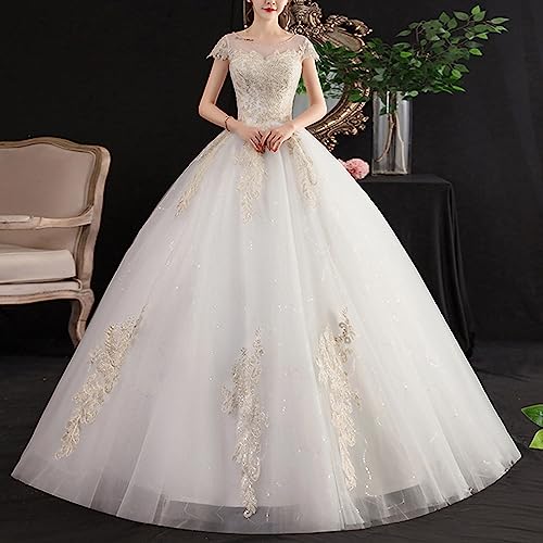 Vestido De Noiva Feminino Renda Bordada Vestidos De Noiva Bordados Vestidos De Baile De Noite De