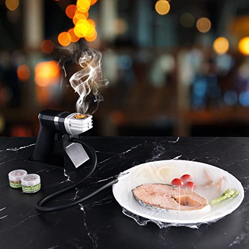 Witanhurst Flavor Blaster Portable Handheld Cold Smoking Gun Electric Smoker, Cold Indoor Smoker Smoke Infuser Gun Cocktail Kit For Food And Drinks – Includes Wood Chips And Batteries #TOP4