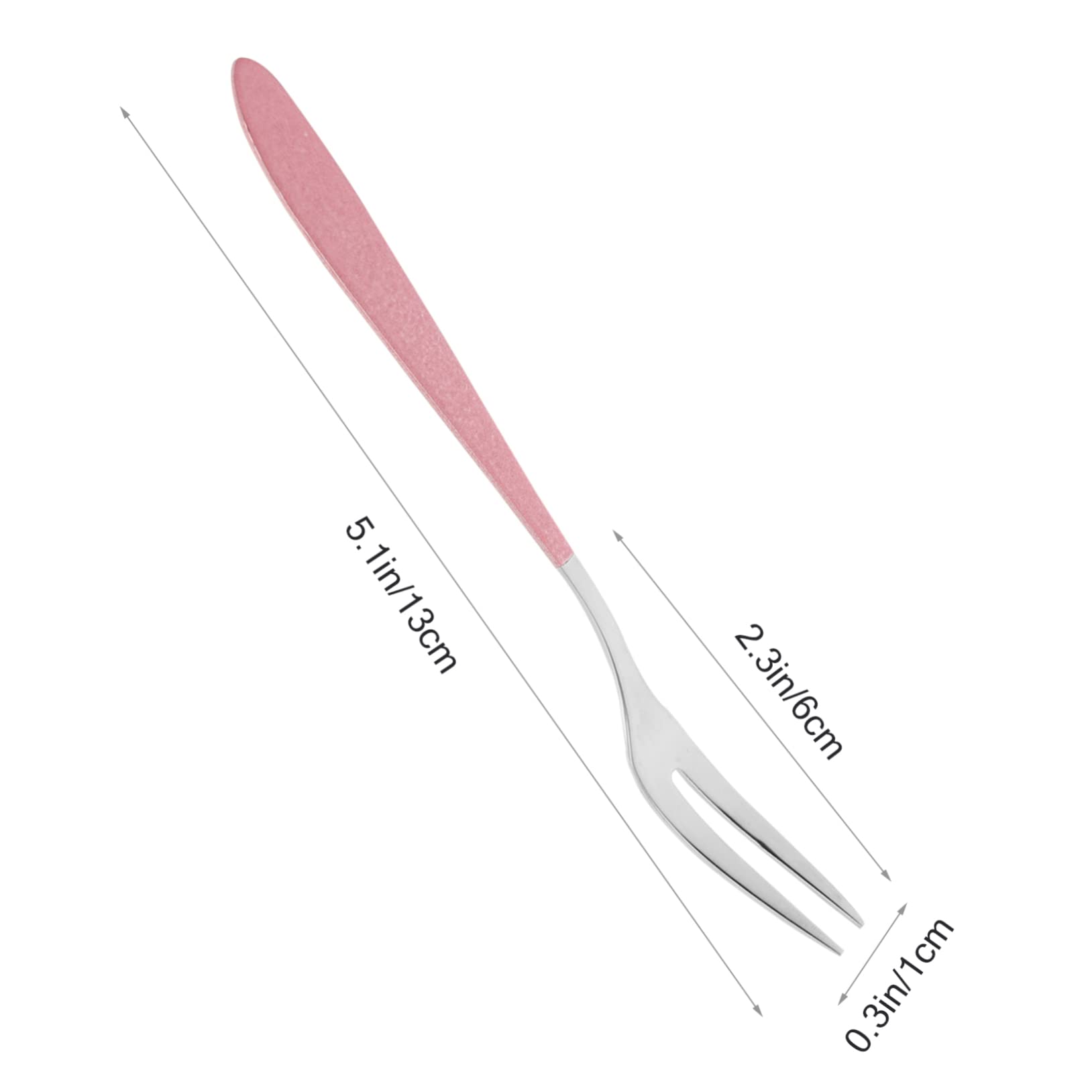 OUNONA 6Pcs Fruit Forks Delicate Cake Forks for Home and Party Use Ergonomic Design for Comfortable Grip Stylish Tableware