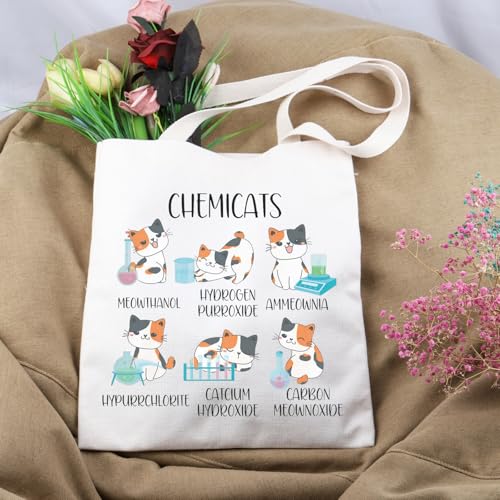 Bolso Tote Chemicats divertido para amantes de la química miniatura 5