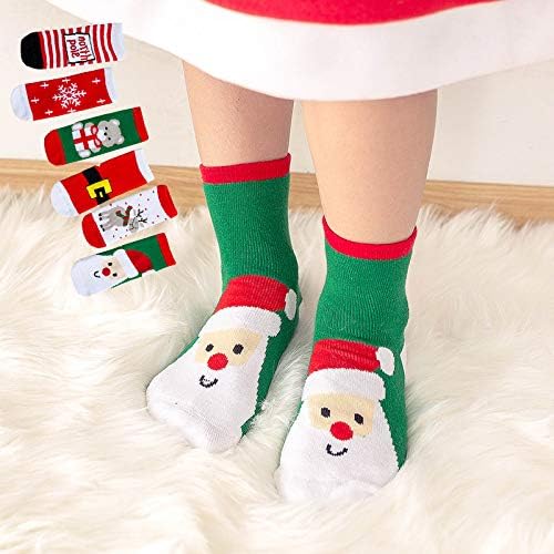 HowJoJo Boys Girls Christmas Socks Kids Warm Socks Winter Thermal Cotton Crew Socks - Image 6