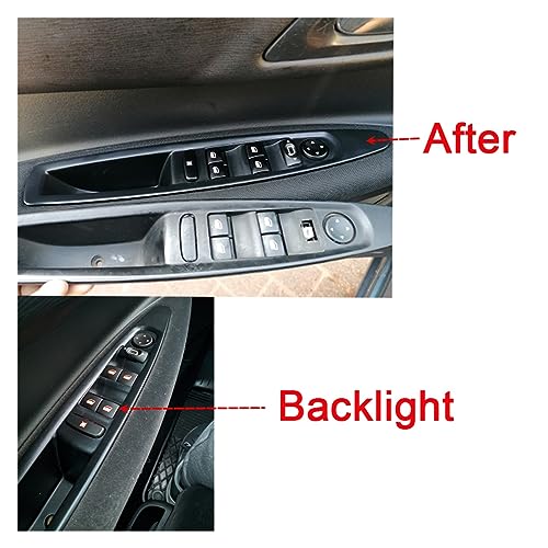 Commutateur de vitre électrique avec commande fluide pour Citroën C4