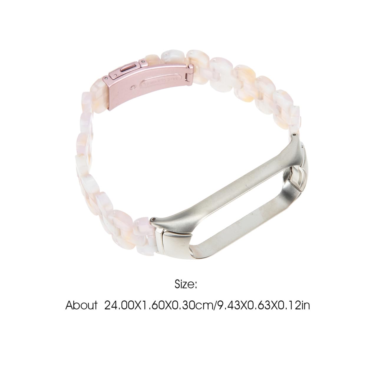 Hemobllo 4pièces Bracelet Résine Avec Boucle Inoxydable Compatible Avec Band Design Élégant Et Léger Remplacement Facile Pour Montre Connectée