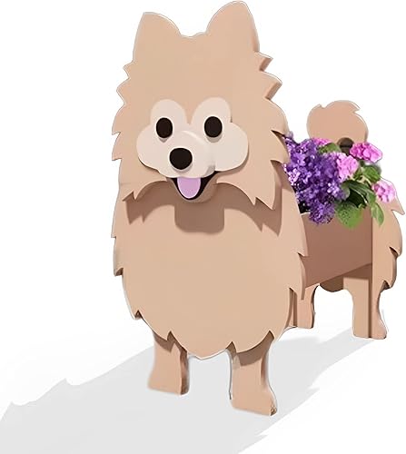Vista 11 de Macetero de flores para perros, regalos para mujeres, bonitas macetas de PVC para perros, macetas de flores para interiores y exteriores, maceta
