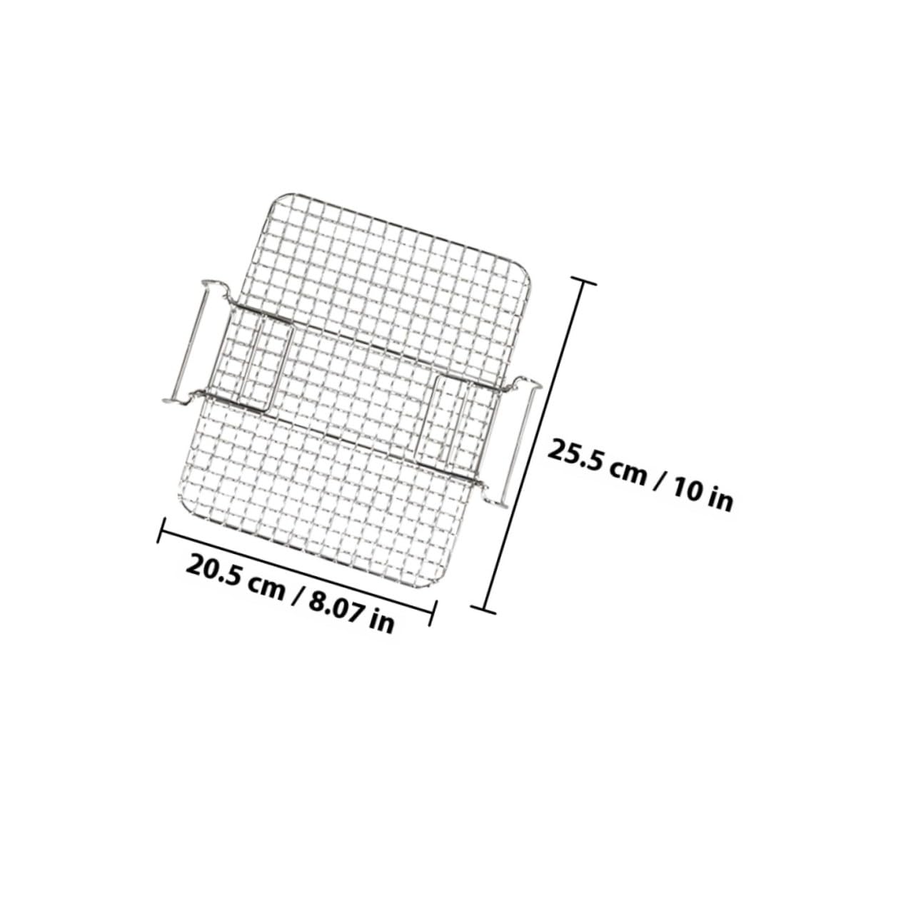 Mikinona Rejilla Apilable de Acero Inoxidable para Freidora de Aire Accesorio Deshidratador de Bandeja Hornear Multifunción para Frutas y Carnes Fácil Limpieza y Duradera