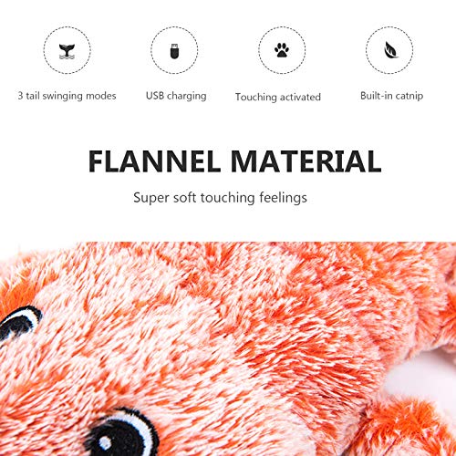 Brinquedos para animais,Funien Lagosta Cat Toy Camarão Cat Toy Simulação de brinquedo interativo de
