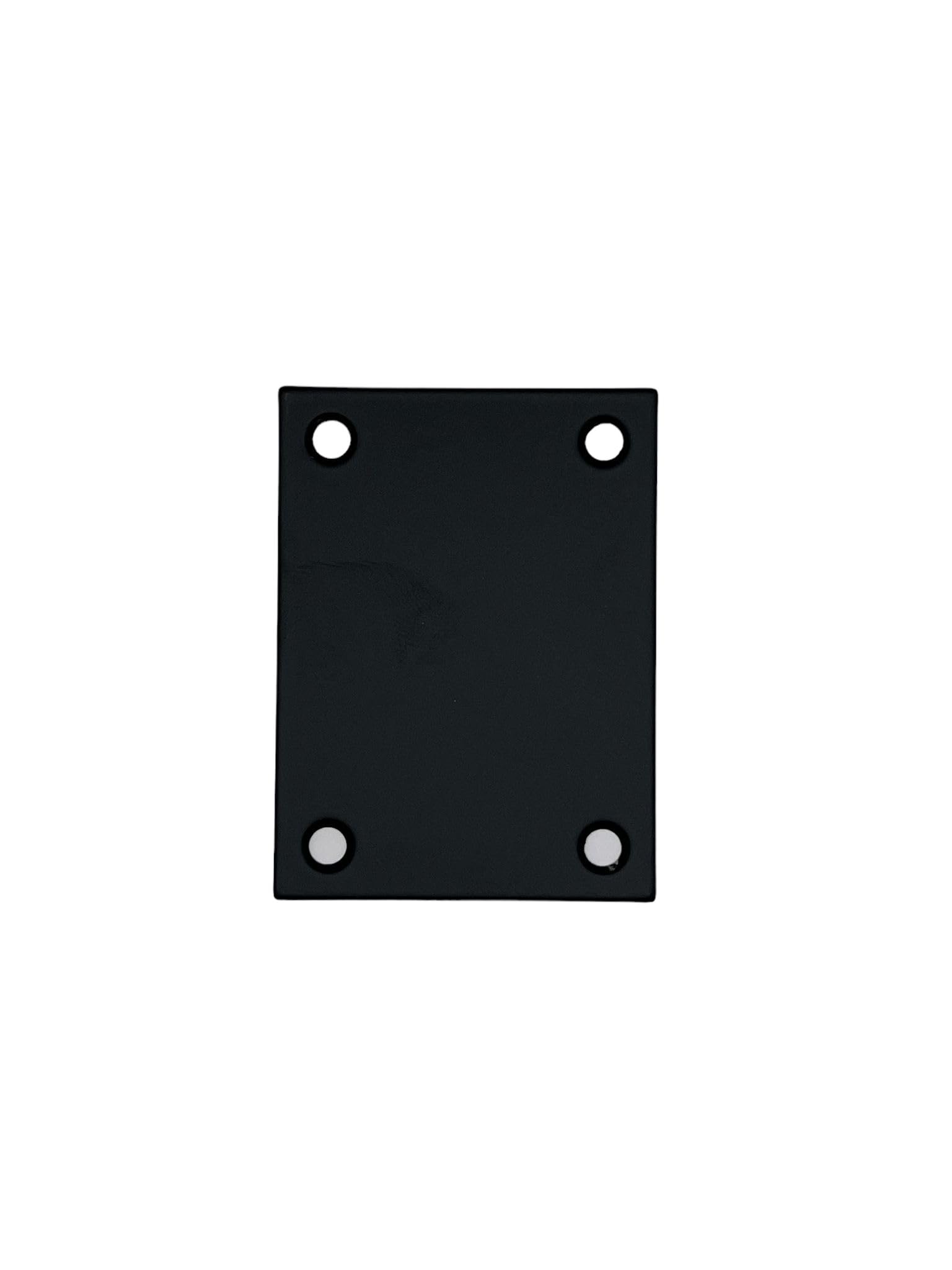 Bary Black Matt Screw On Flat Plate Blank Escutcheon