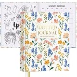 EVERLORIA Cuaderno Bullet Prediseñado de 12 Meses, 19x23 cm