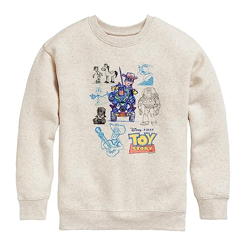 Disney Toy Story 4 - Character Sketches - Toddler & Youth Crewneck Fleece Sweatshirt - Main Image