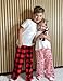 Arshiner Boys Pajama Pants Long Sleep Plaid Pants Soft Lounge Pj Bottoms with Pockets Red Plaid 12-13 Years