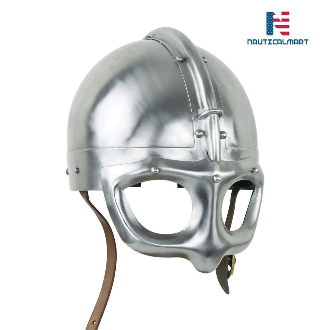 NauticalMart Medieval Viking Spectacle Helmet 14 Gauge Steel