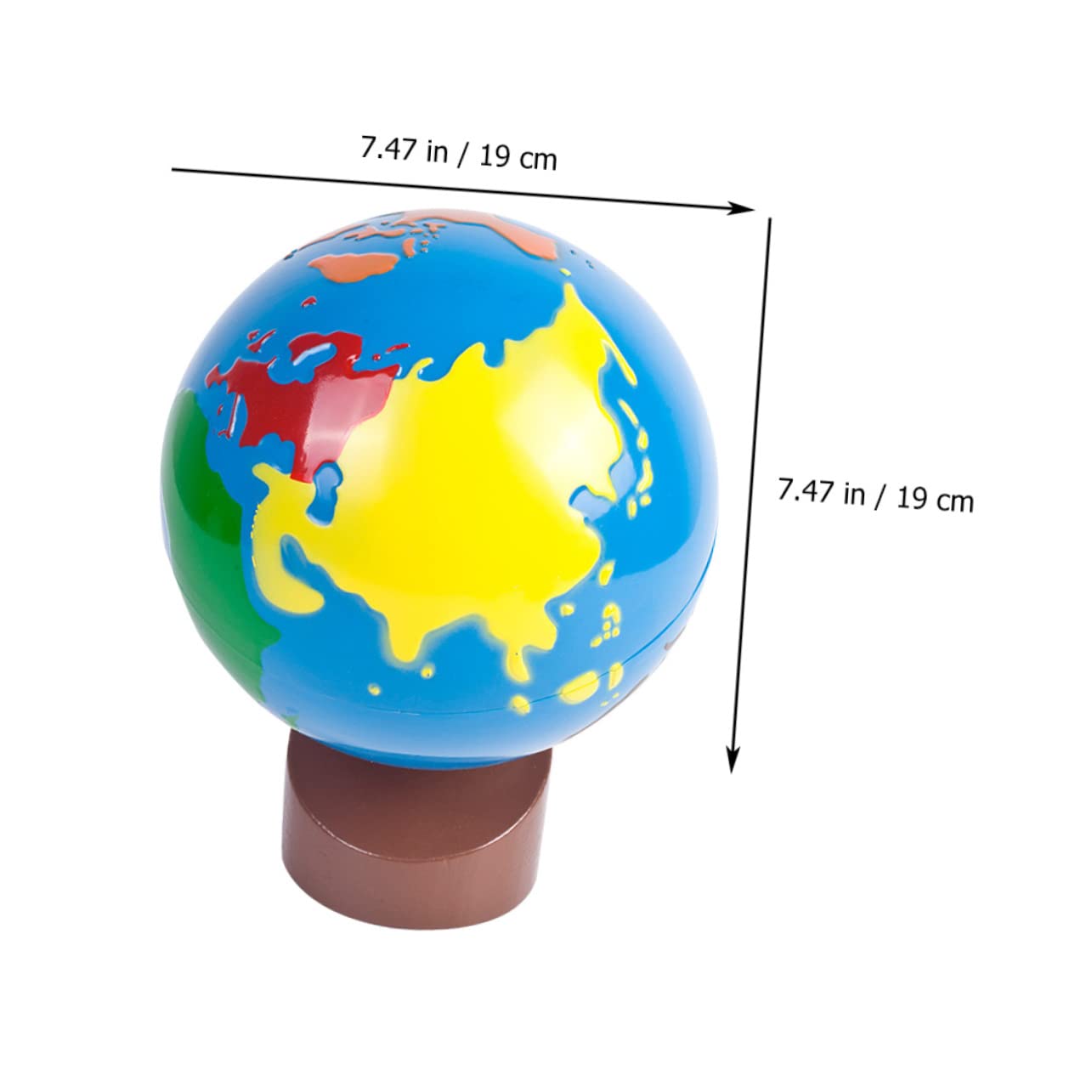 iplusmile Globo Terráqueo Base Juguete Educativo para Niños Superficie Lisa Estimulación Cognitiva Decoración Infantil