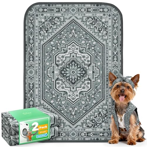 FXW Washable Pee Pads for Dogs, Leak-Proof & Non-Slip, Specifically Designed for 24inch Cages, 17
