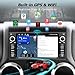 Car Stereo for Jeep Wrangler JK 2007-2018 Radio Dodge Ram 1500 2500 3500 Touchscreen Stereo with Android Auto, GPS Navigation, Bluetooth, SWC, FM, AM, Backup Camera