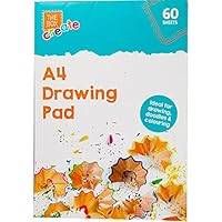 Buystarget 60 Sheets A4 Sketch Drawing Pad White Paper Artist Doodling Book Art Craft Kids