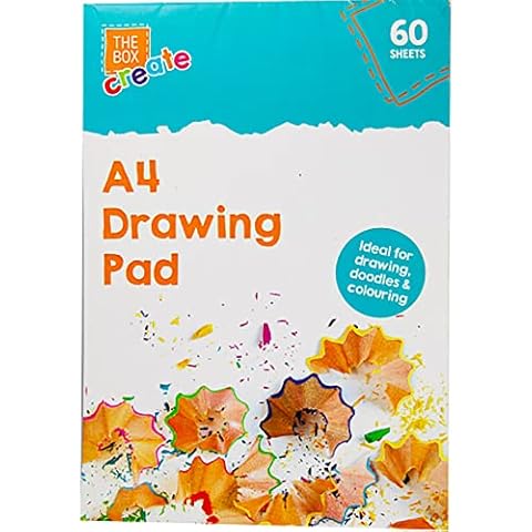 Buystarget 60 Sheets A4 Sketch Drawing Pad White Paper Artist Doodling Book Art Craft Kids Cover